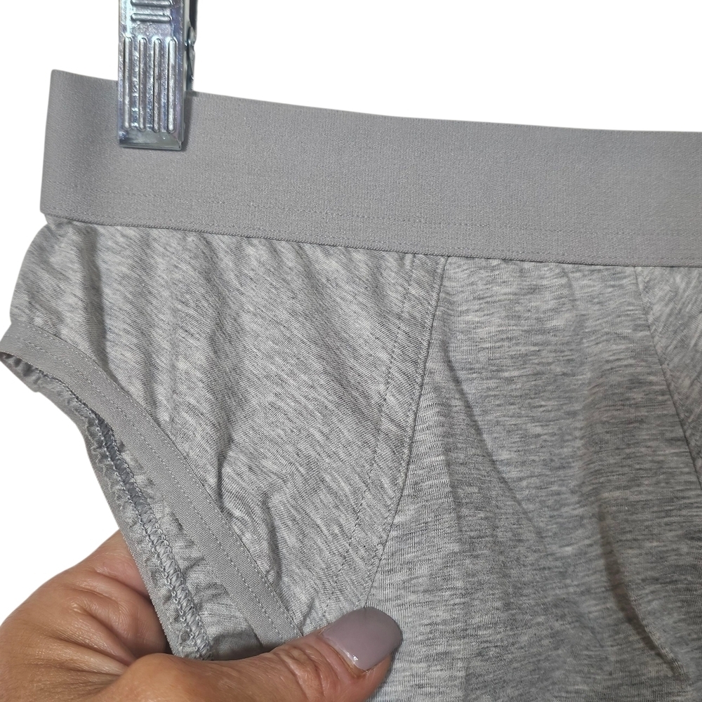 Everlane The Cotton High Waisted Boy Brief Underwear in Grey•Size S•NWT! - Picture 6 of 8